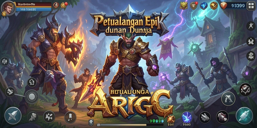 Screenshot utama 9399 menampilkan aksi seru dalam pertempuran ARPG.