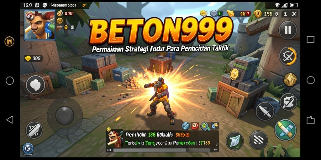 Tampilan utama gameplay BETON999 dengan aksi strategi yang mendebarkan.