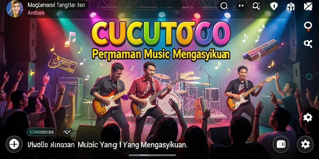 Tampilan gameplay CUCUTOTO yang seru dan interaktif.