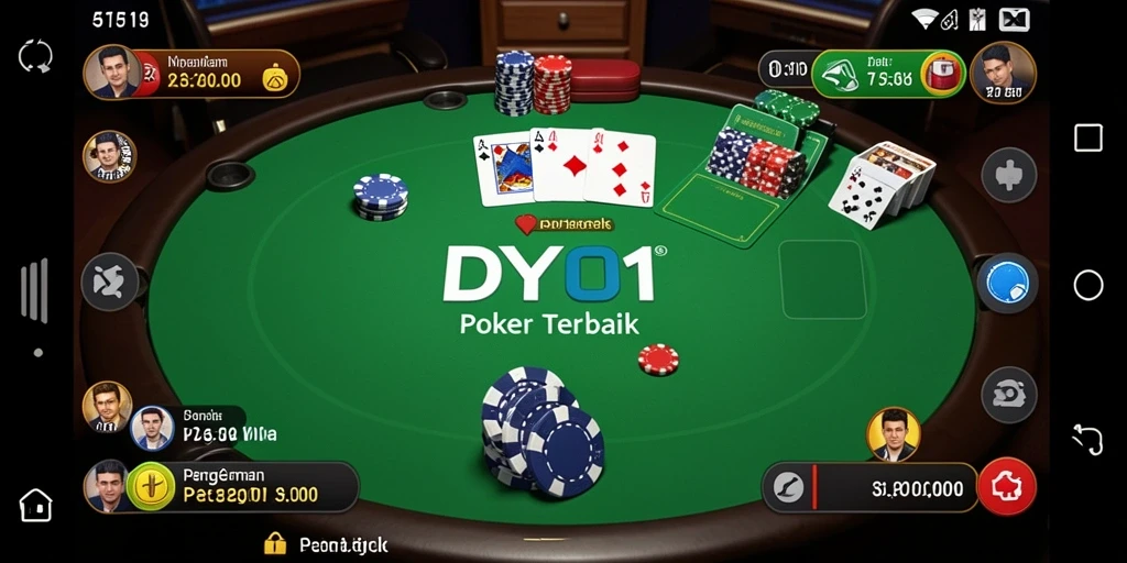 Tampilan gameplay poker menarik di DY01.