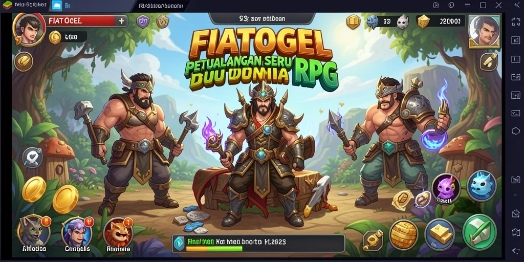 Tampilan gameplay RPG yang mendebarkan dengan grafik menakjubkan.
