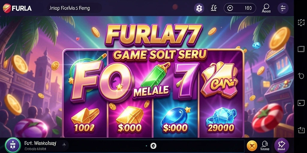 Tampilan gameplay FURLA77 yang penuh warna dan dinamis.