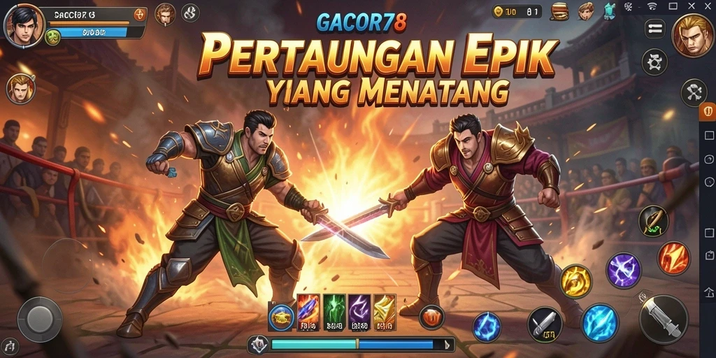 GACOR78 menampilkan pertarungan mendebarkan dengan karakter beragam.