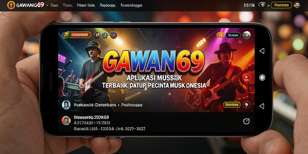 Tampilan screenshot GAWANG69 dengan gameplay musik yang menarik.