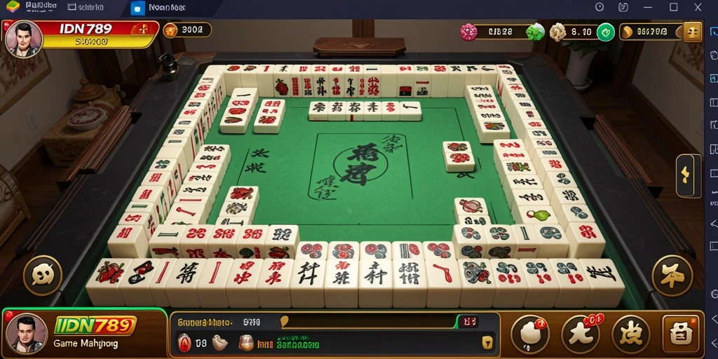 Screenshot gameplay IDN789 menampilkan tantangan Mahjong yang menarik.