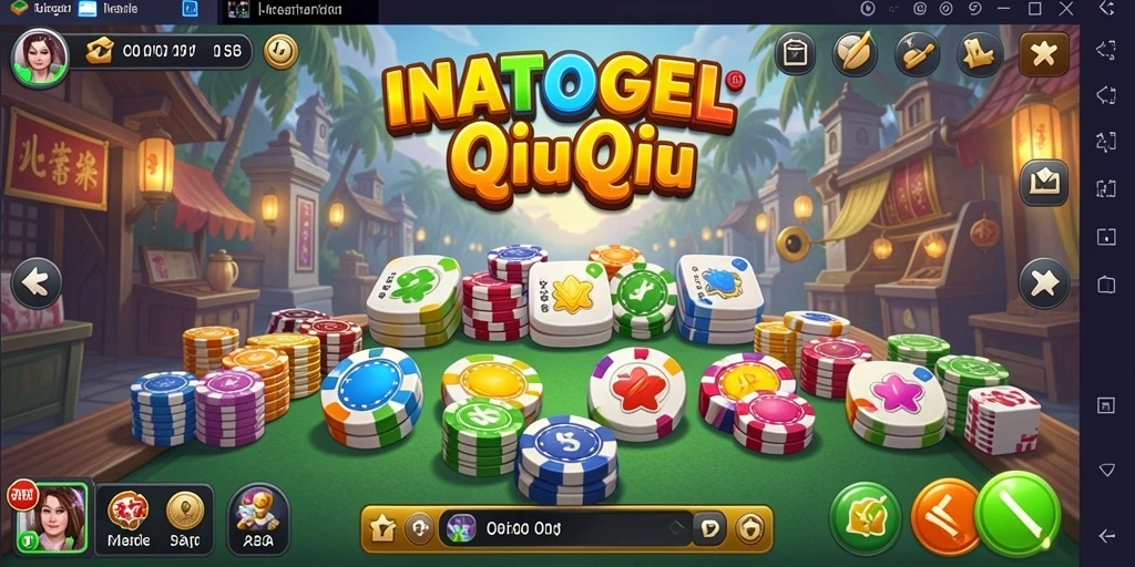 Tampilan gameplay seru dari INATOGEL QiuQiu.