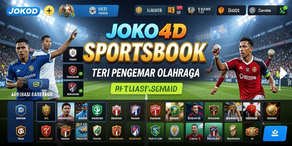 Tampilan menarik aplikasi JOKO4D yang menampilkan berbagai opsi taruhan olahraga.