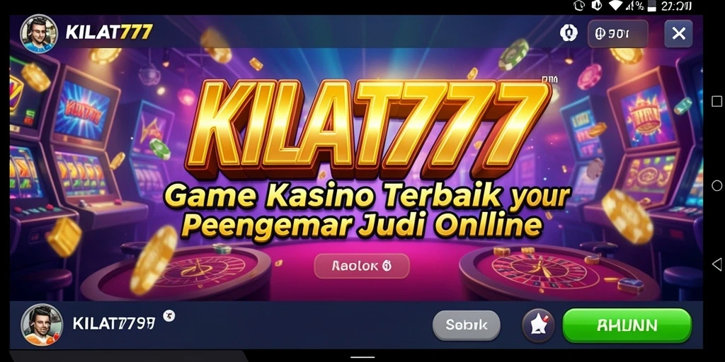 Screenshot gameplay KILAT777 menampilkan suasana kasino yang menyenangkan.