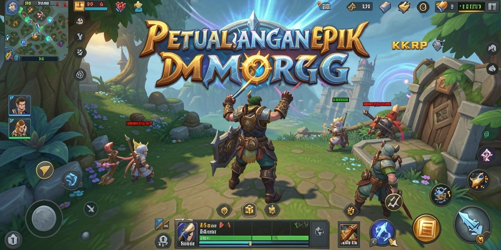 Gameplay seru dalam KKRP menampilkan pertarungan epik dan eksplorasi dunia.