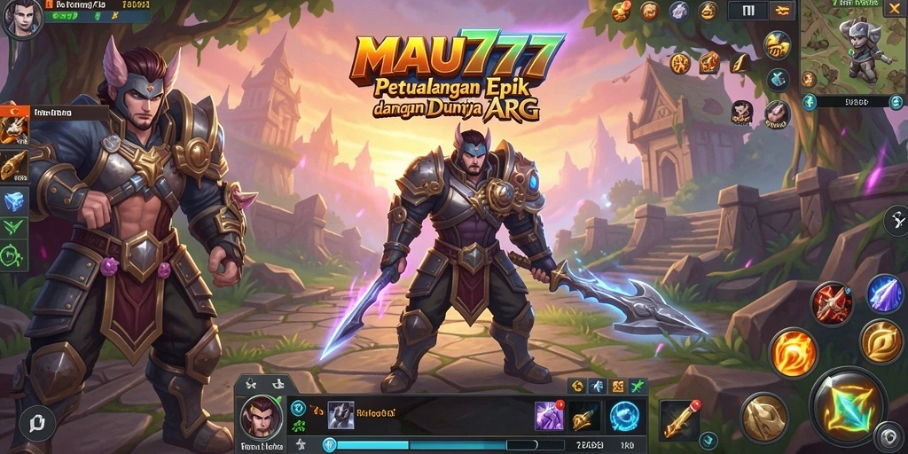 Tampilan gameplay yang mendebarkan dalam MAU777, menunjukkan pertempuran epik.