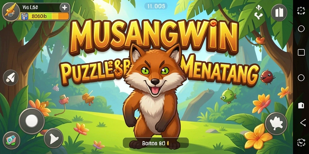 Gameplay seru dan menantang dari MUSANGWIN dalam puzzle.