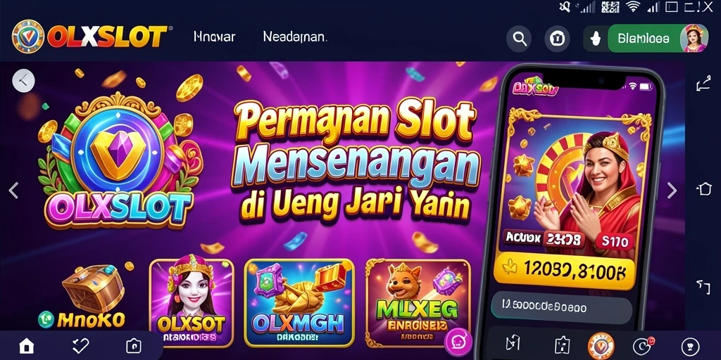 Screenshot gameplay OLXSLOT menampilkan mesin slot yang menarik dan interaktif.