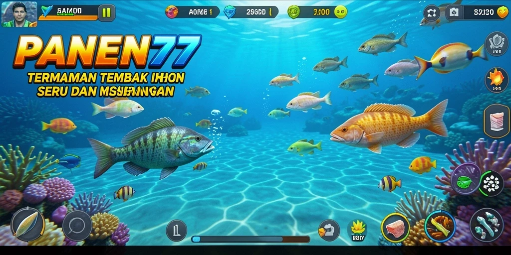 Screenshot gameplay yang menampilkan aksi seru di PANEN77.