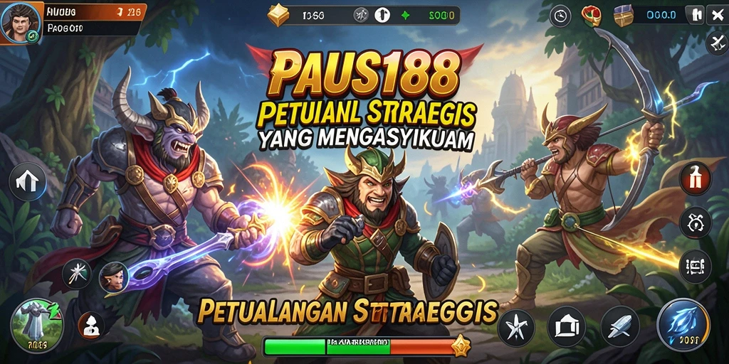Tangkapan layar utama dari gameplay PAUS188 yang menunjukkan tindakan strategis.