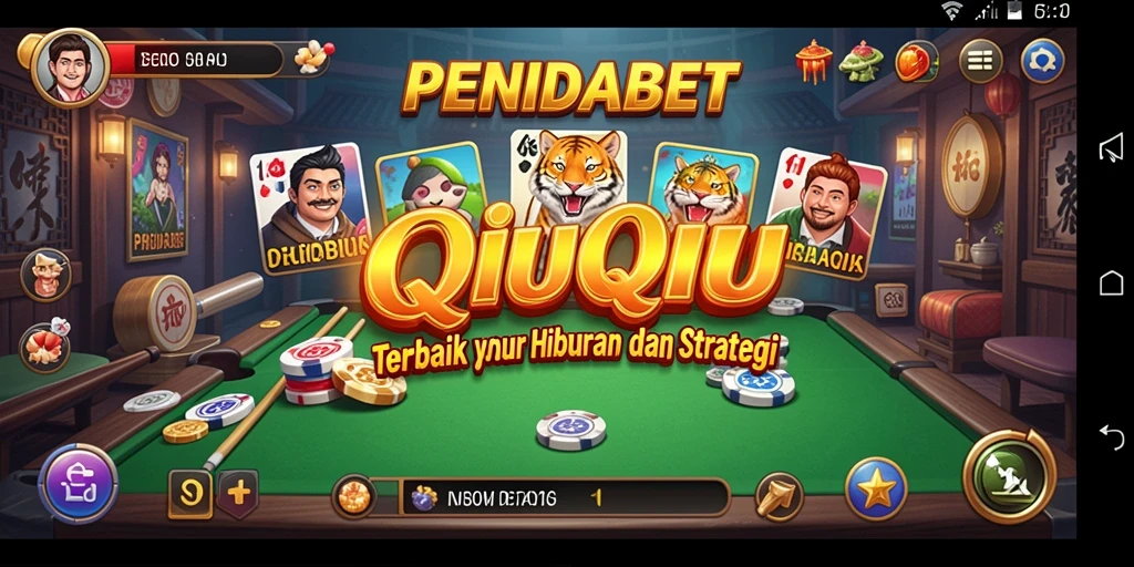 Tampilan gameplay seru di PENIDABET dengan strategi QiuQiu.