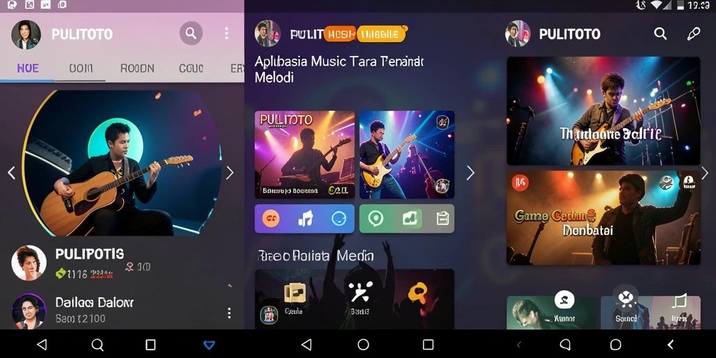 Tampilan gameplay menarik dari PULITOTO saat memainkan musik.