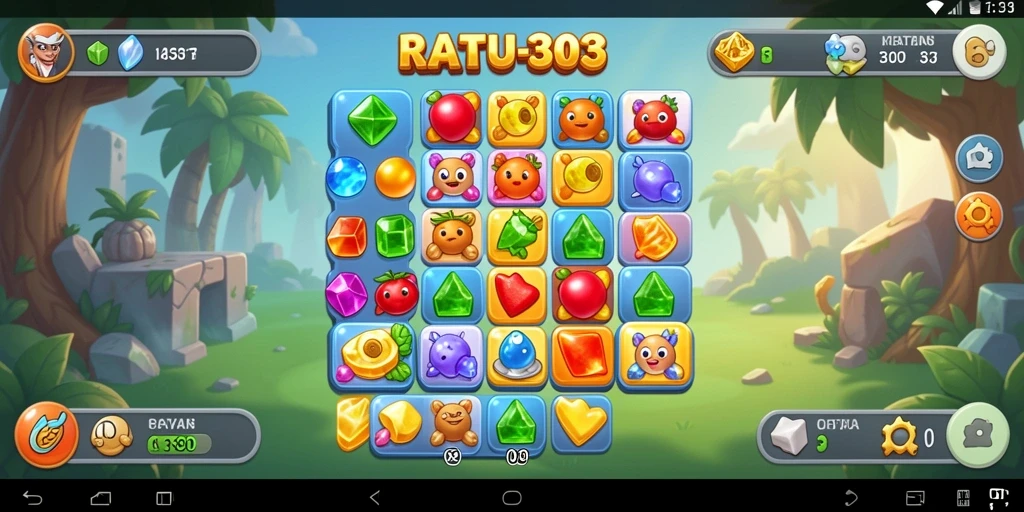 Tampilan gameplay seru dalam RATU303 yang penuh warna.