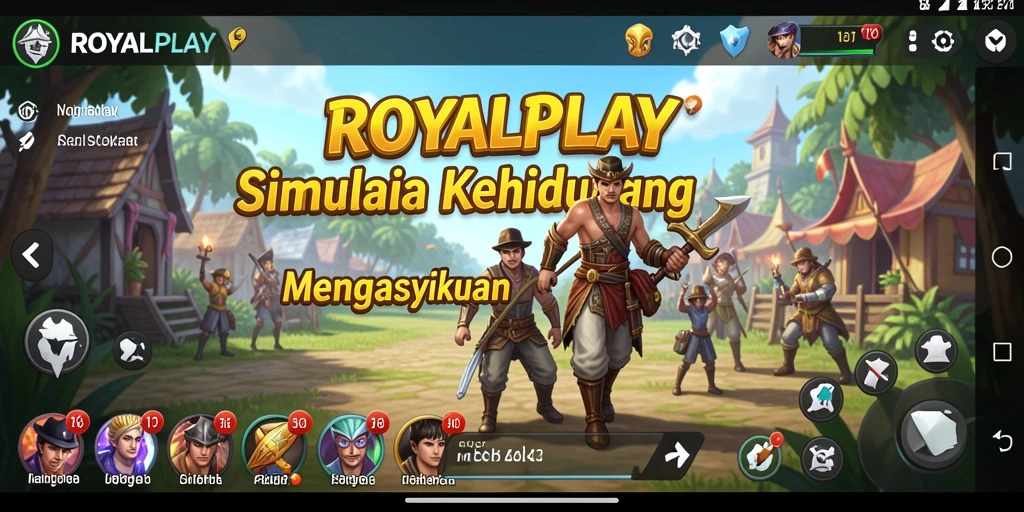 Tampilan gameplay <strong>ROYALPLAY</strong> yang penuh warna dan interaktif.