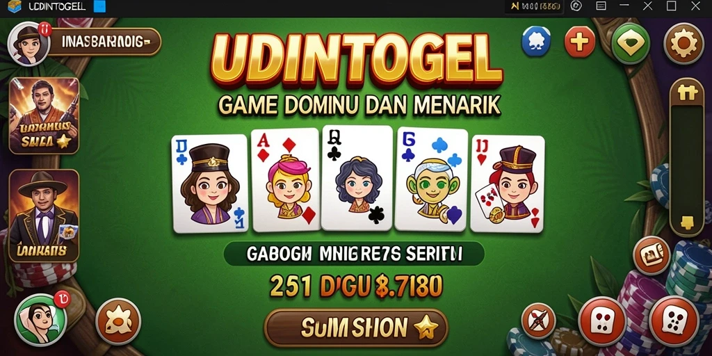 Tampilan gameplay seru di UDINTOGEL dengan berbagai fitur menarik.