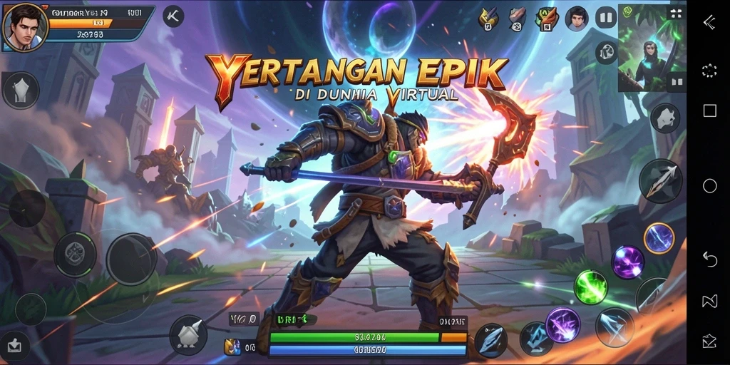 Gameplay seru pertarungan karakter di YYRR dengan grafis menakjubkan.